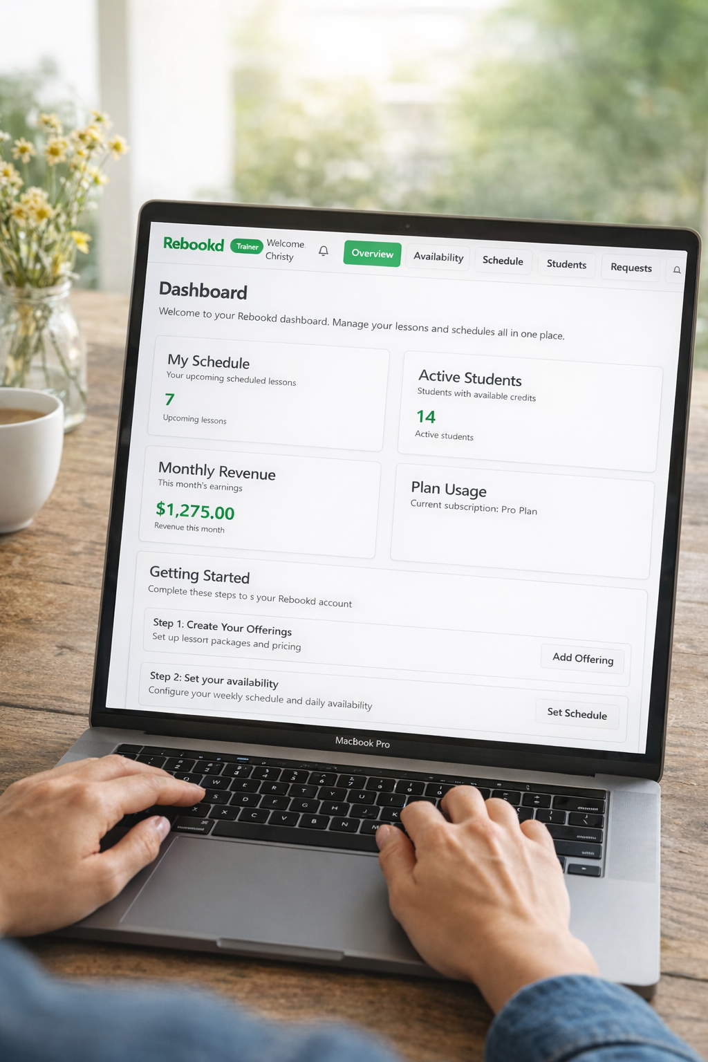 Rebooked Dashboard Horse Lesson Scheduling Software